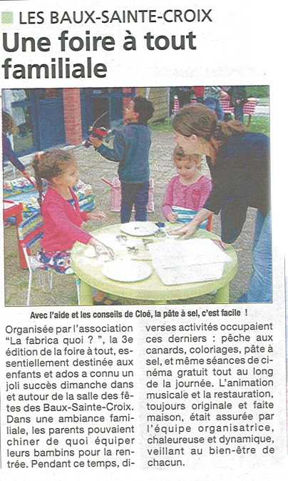 article Eure info les baux sainte croix la fabrica quoi 2014