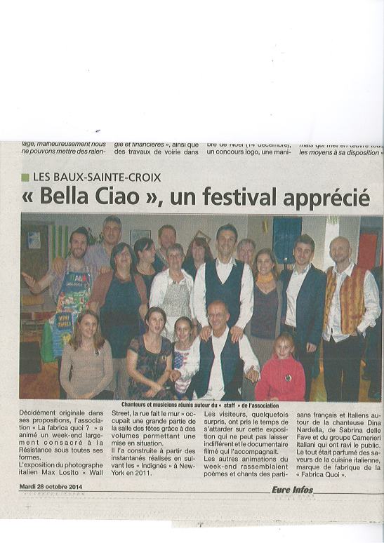 article bella ciao eure info les baud set croix la fabrica quoi 2014 