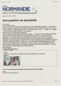 article paris normandie Ma musique La fabrica quoi?