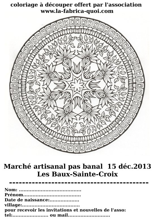 coloriage  Noel -  La fabrica quoi -déc 2013