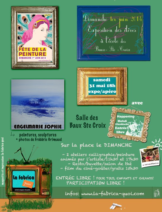 affiche  exposition 31 mai et 1er juin 2014©lafabricaquoi?