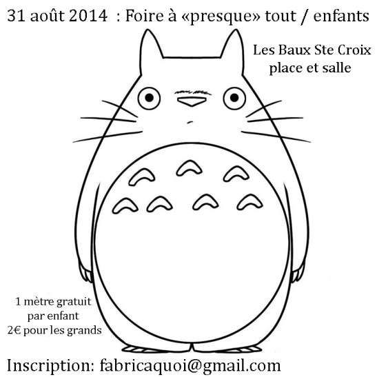 totoro foire à presque tout la fabrica quoi
