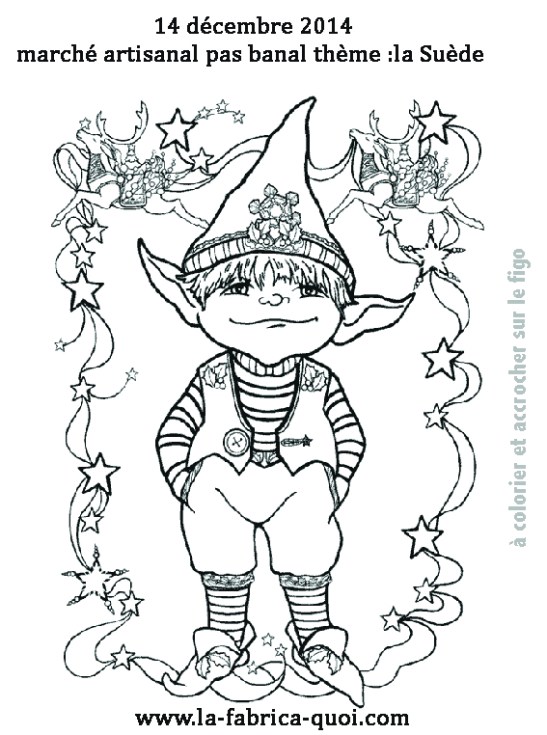 coloriage lutin la fabrica quoi 2014