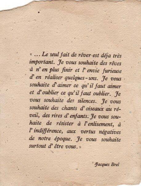 Voeux Jacques brel 